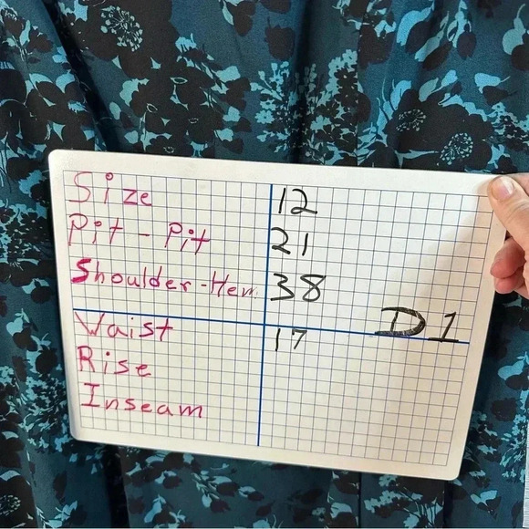 Torrid aqua & black Floral Cut out sleeve lined, dress feminine fit & flare - Picture 12 of 12